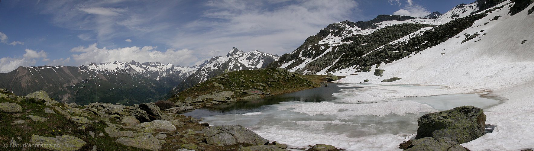 P000783: Panoramafoto Schaplersee, Binntal, Wallis