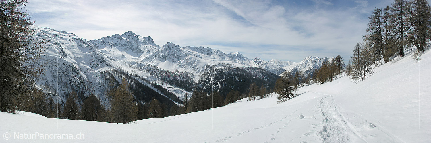 P000793: Panoramafoto Hanschbiel, Binntal, Wallis