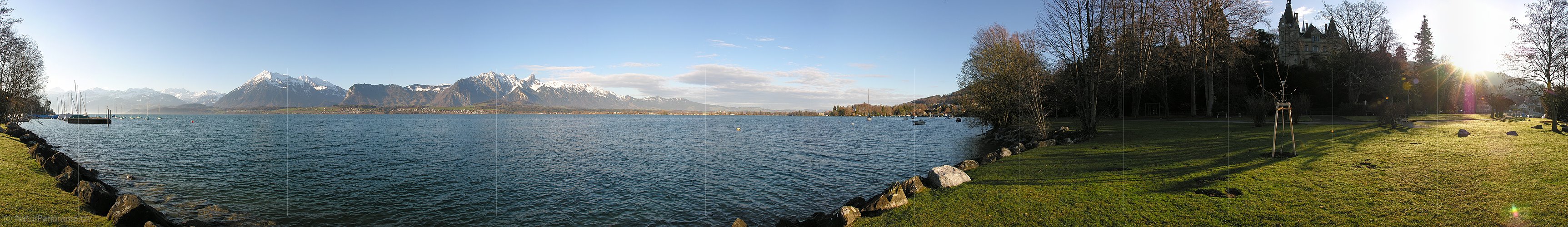 P000829: Panoramafoto Thunersee, Berner Oberland