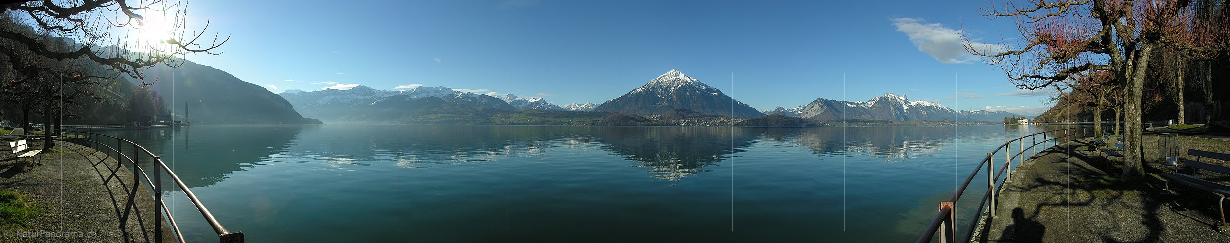P000834: Panoramafoto Thunersee, Berner Oberland