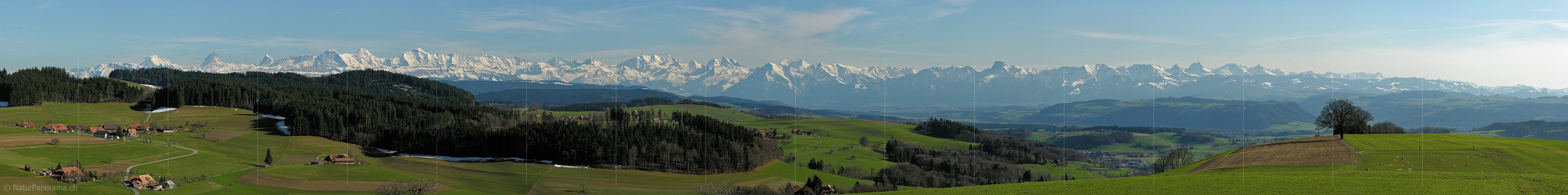 P000888a: Panoramafoto Emmental / Berner Alpen
