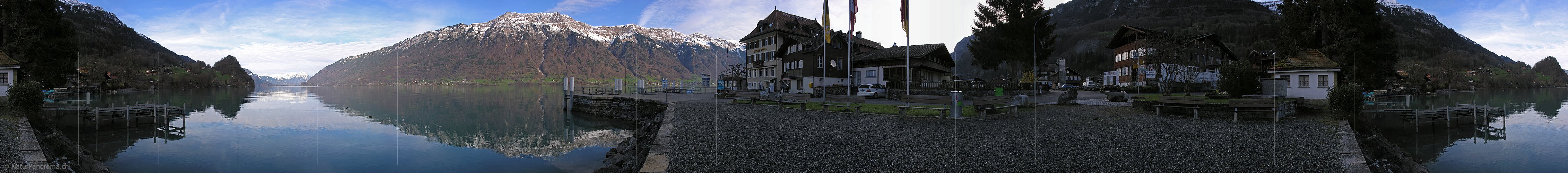 P000907: Panoramafoto Iseltwald, Brienzersee