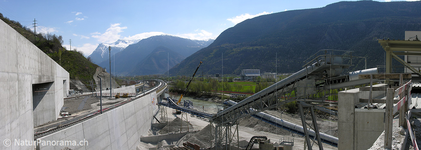 P000929: Panoramafoto NEAT-Südportal (Lötschberg)
