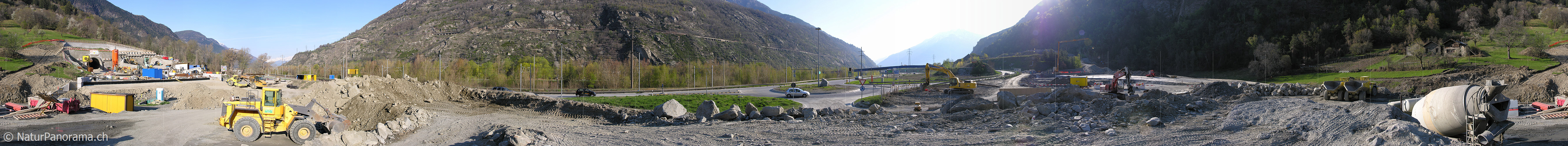 P000936: Panorama Tunnelbaustelle