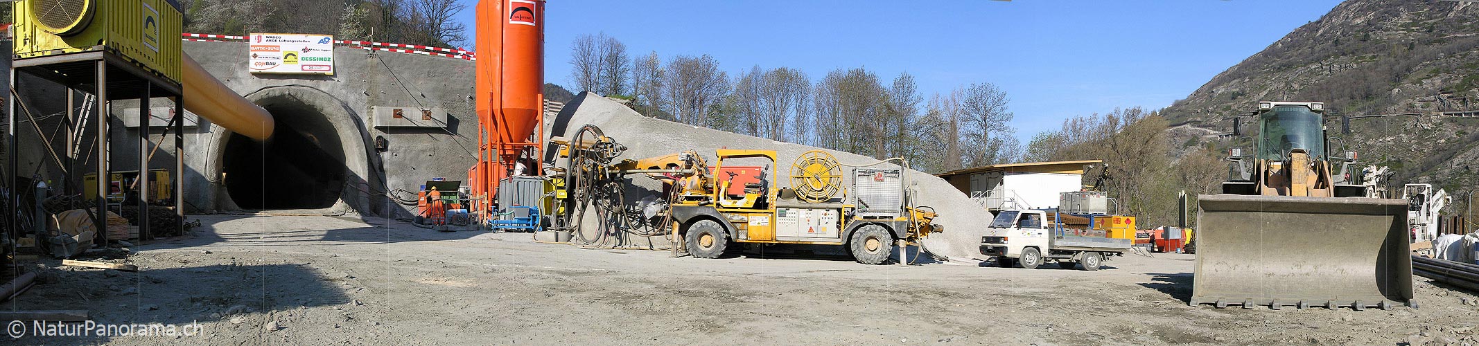 P000939: Panoramabild Tunnelbaustelle