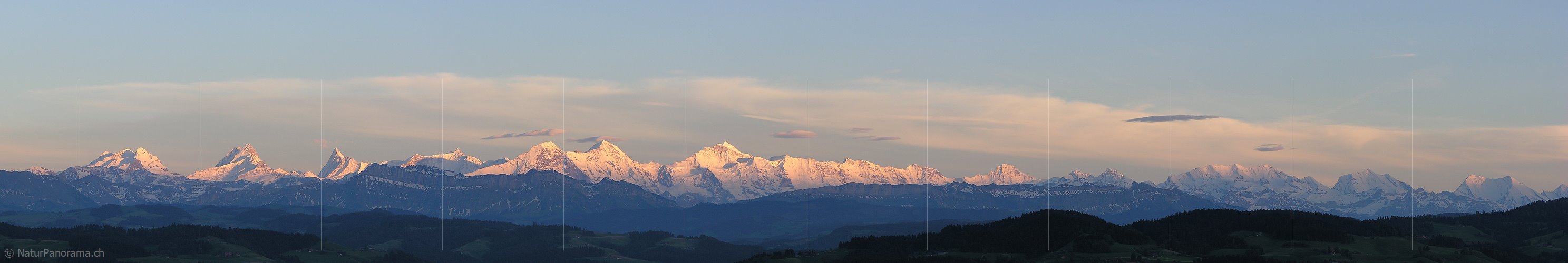 P001154: Panoramabild Emmental und Berner Alpen