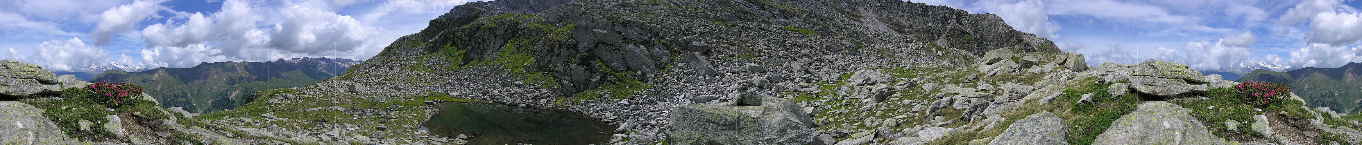 P001203: Panoramabild Bergsee, Binntal