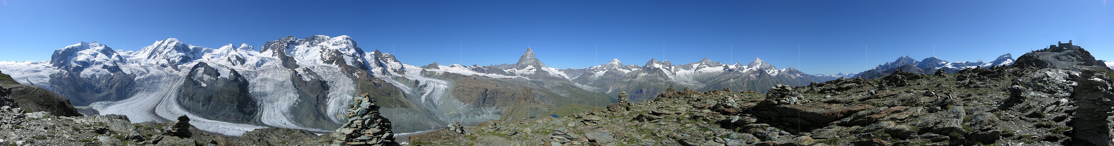 P001212a: Panorama Gornergrat, Zermatt