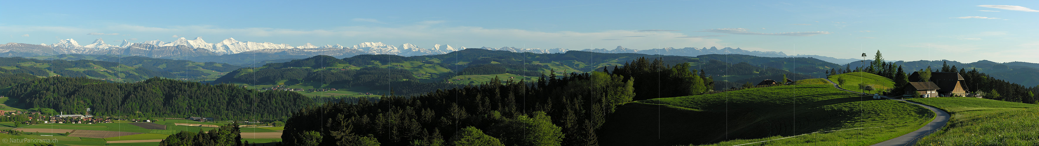 P001226: Panoramabild Emmental mit Alpenpanorama