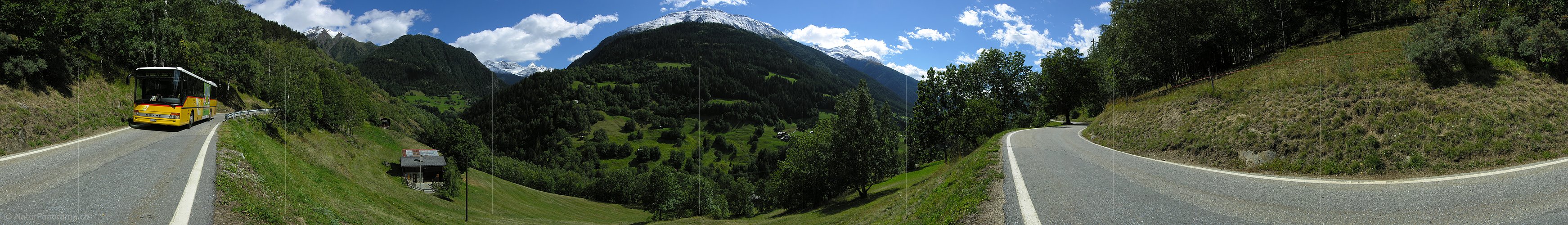 P001325: Panorama Postauto bei Ausserbinn