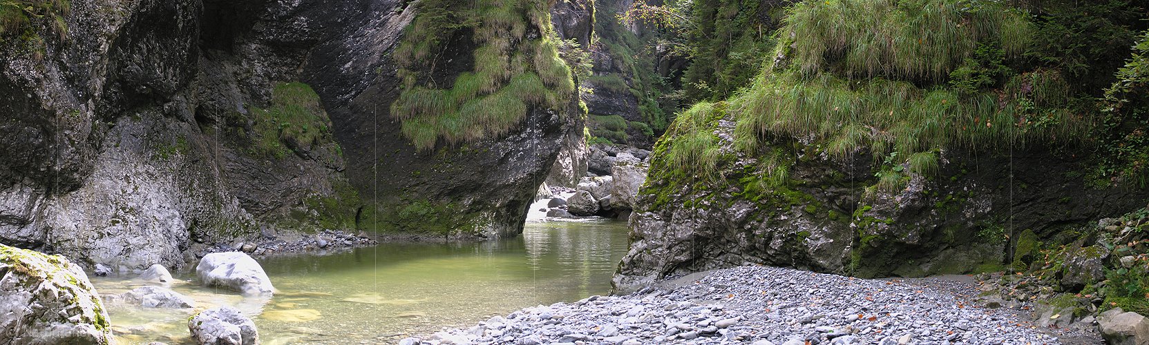 P001380: Panoramabild Emme, Schlucht
