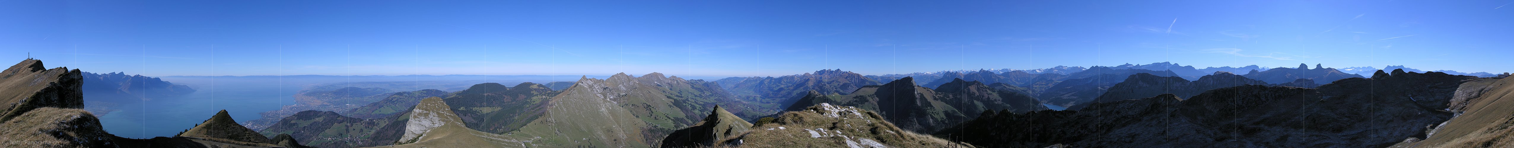 P001540: 360° Gipfelpanorama Rochers de Naye