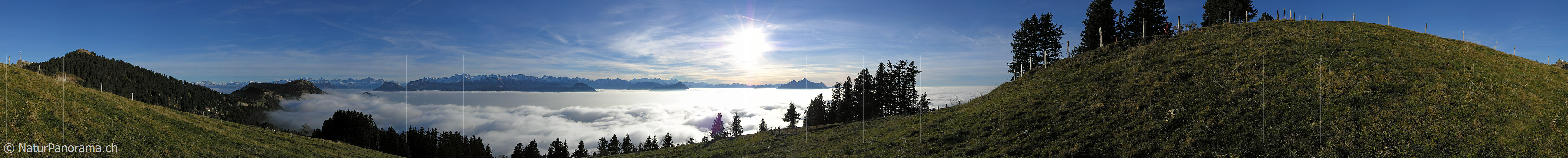 P001556: Panorama Nebelmeer von Rigi Staffelhöhe