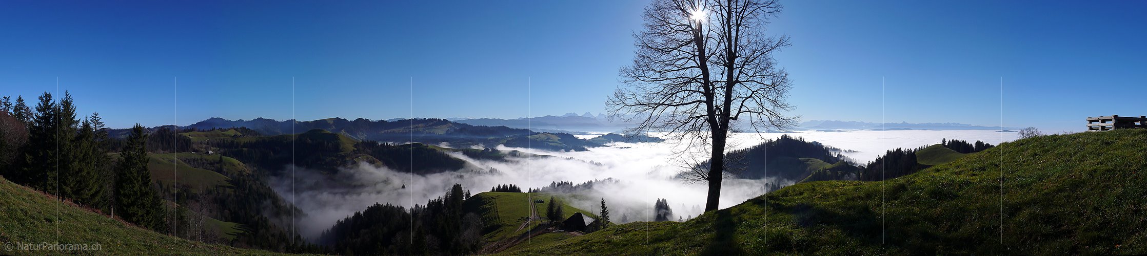 P001699: Panorama Nebelmeer über dem Emmental