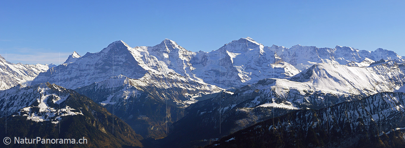 P001910: Panorama Eiger, Mönch und Jungfrau vom Niederhorn
