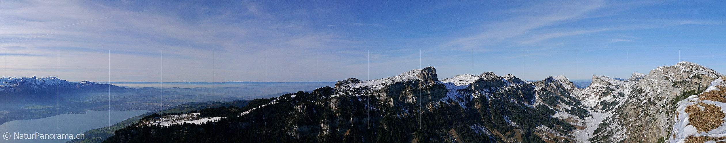 P001914: Panorama Thunersee, Sigriswilergrat und Justistal