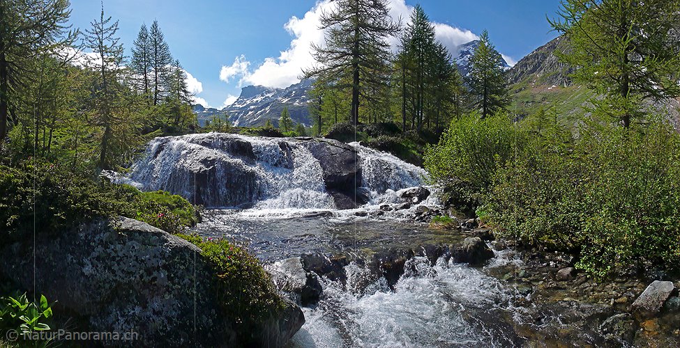 P002284: Panoramafoto Wasserfall