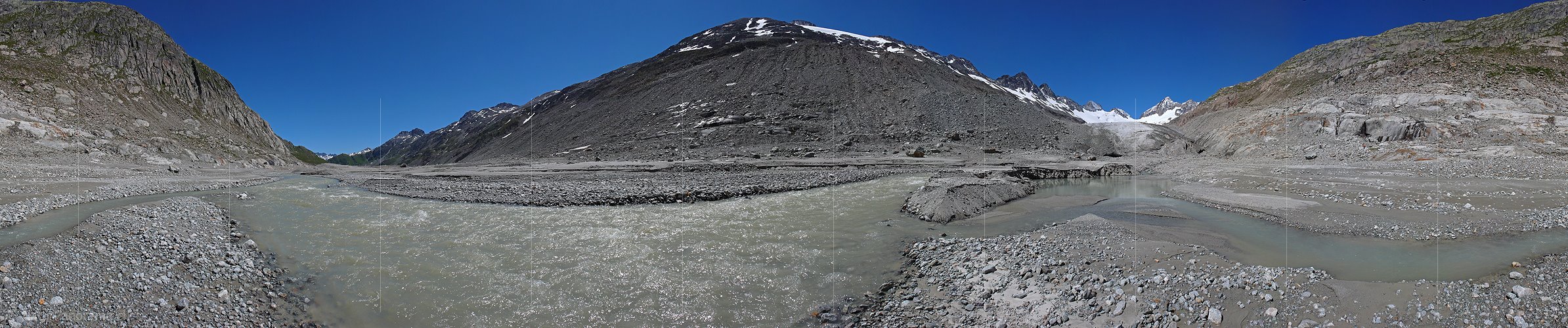 P002336: Panoramaaufnahme Schwemmebene und Gletschervorfeld
