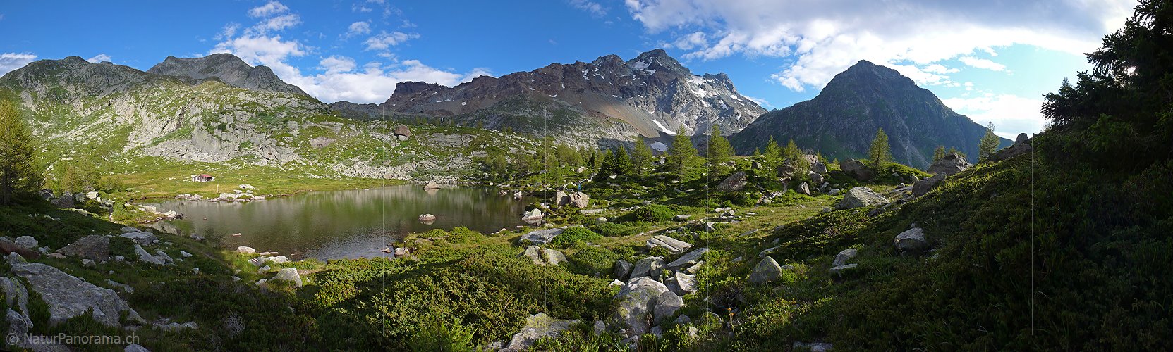 P002373: Panoramabild Abend am Bergsee