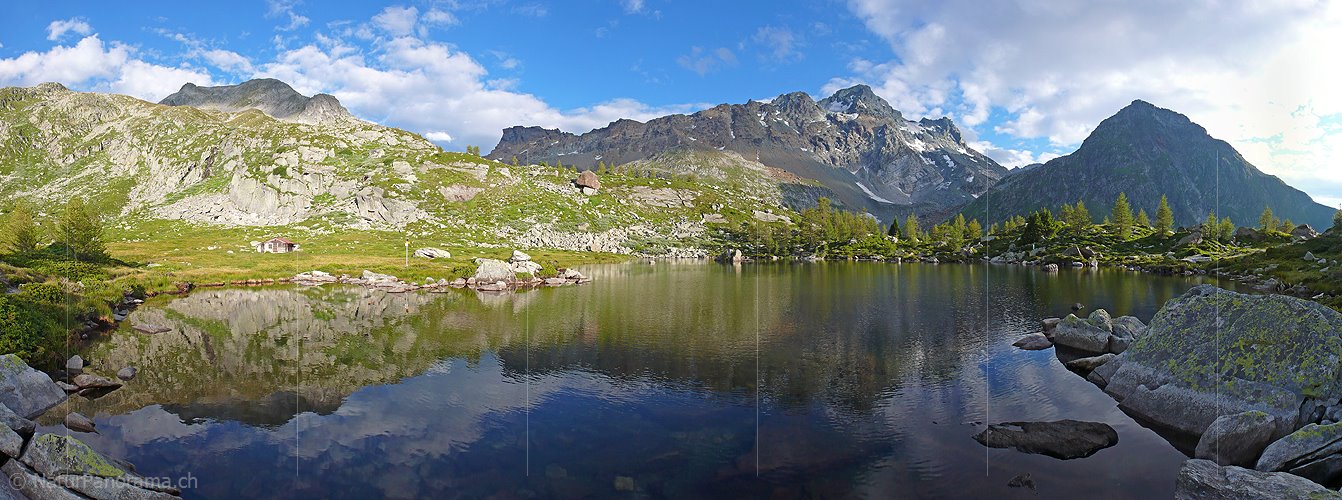P002379: Panorama Abendstimmung an Bergsee