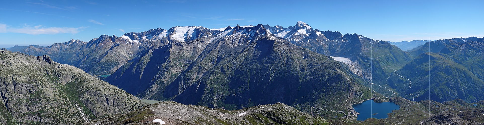 P002419: Panoramabild Grimselpass vom Sidelhorn