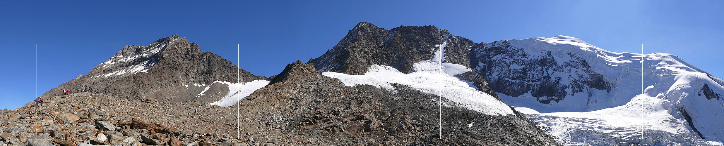 P002503: Grosspanorama Fletschhorn, Lagginhorn und Weissmies