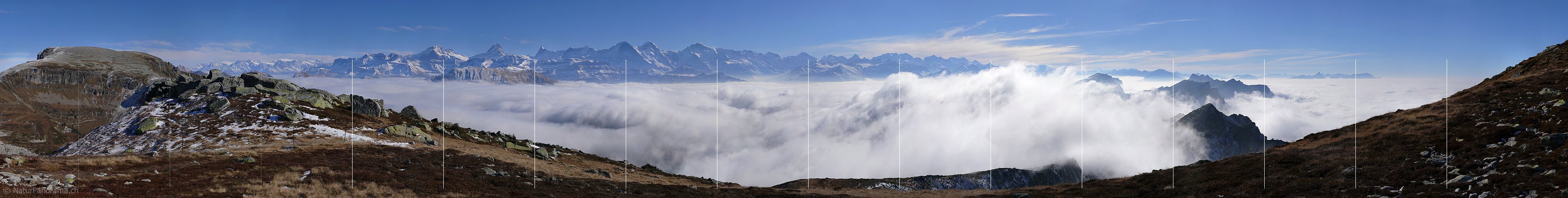 P002766: Grosspanorama Nebelmeer vor Berner Alpen