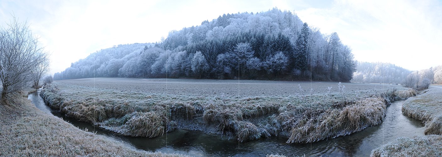 P003007: Panoramafoto Renaturierter Bachlauf