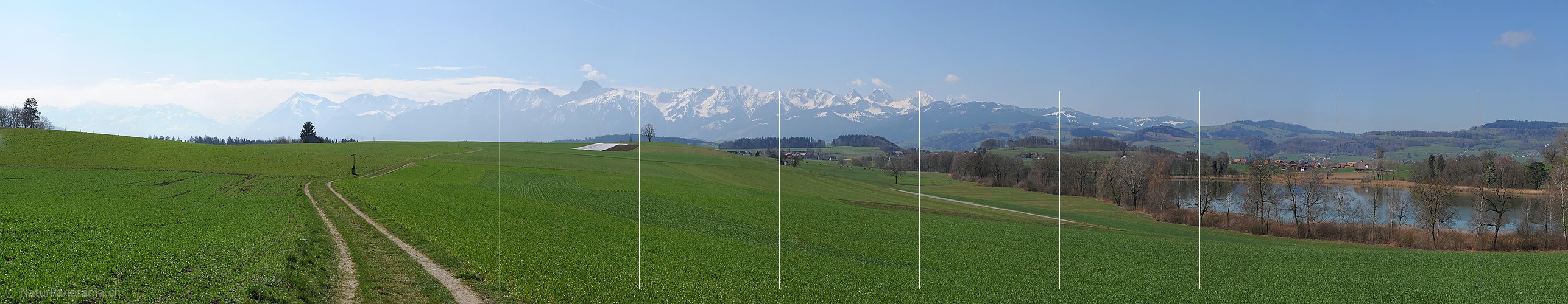 P003332: Panoramabild Gerzensee und Stockhornkette