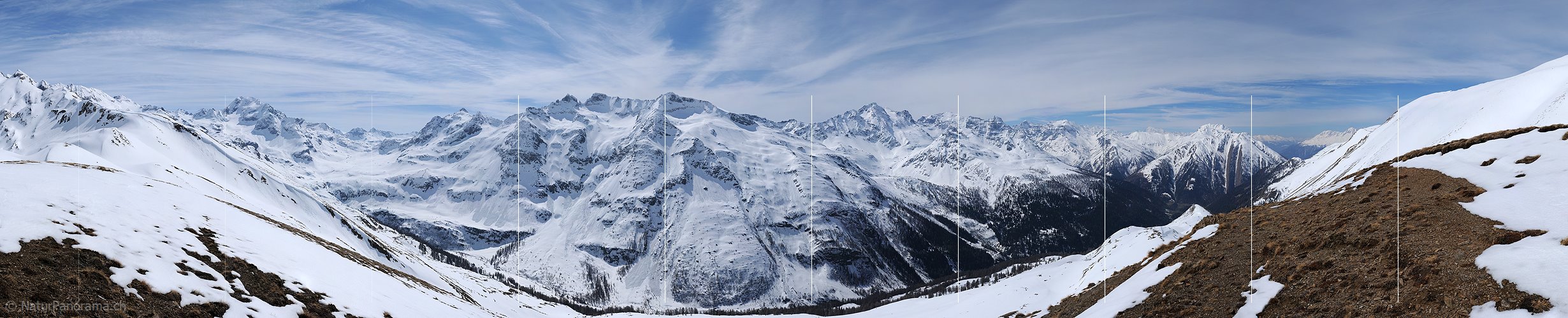 P003403: Panoramabild Bergtal im Winter