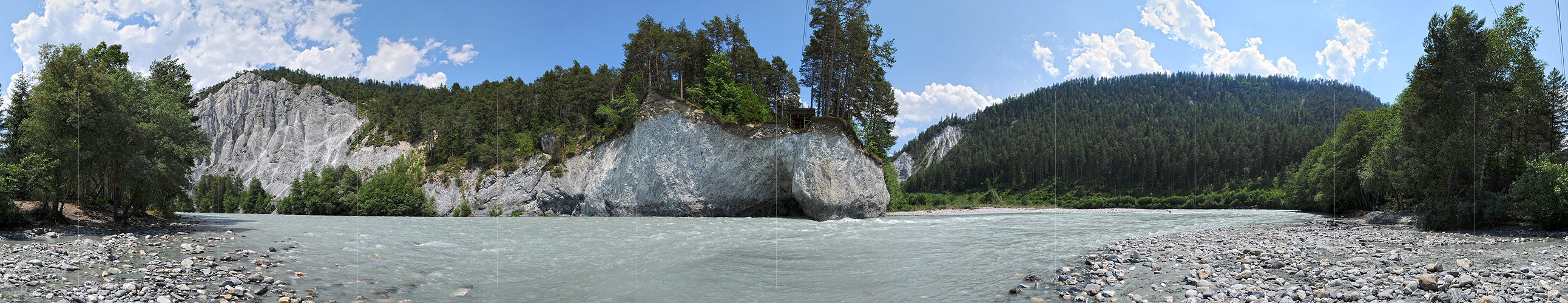 P003713a: Panoramafoto Rheinschlucht