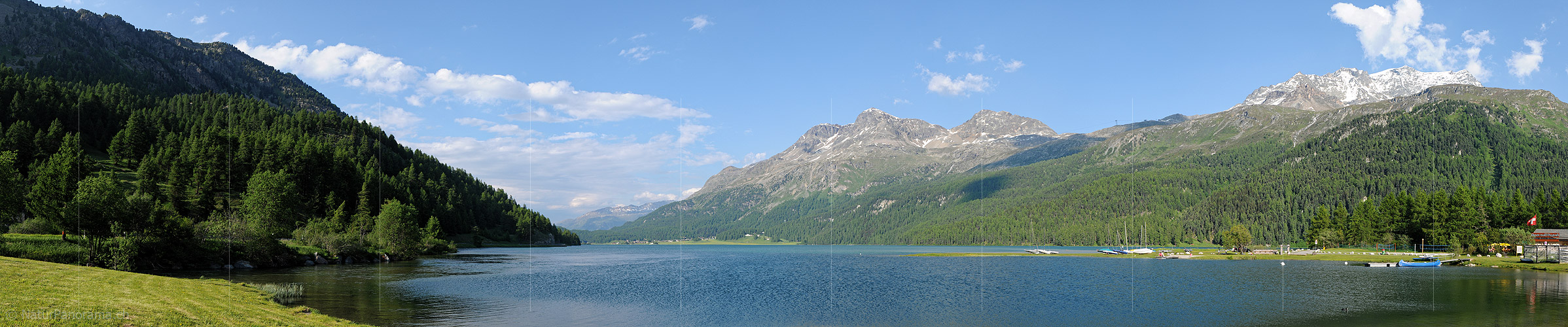 P003726a: Panoramafoto Silvaplanersee (Lej da Silvaplauna)