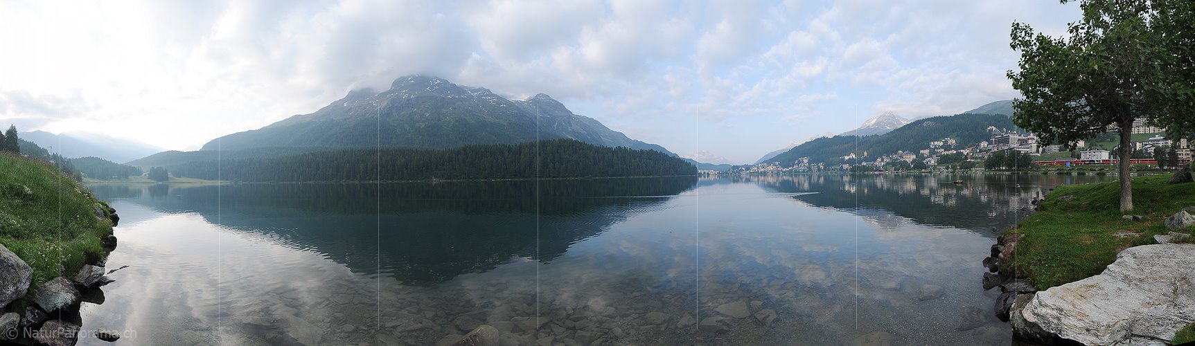 P003801: Panoramabild St. Moritzersee und St.Moritz