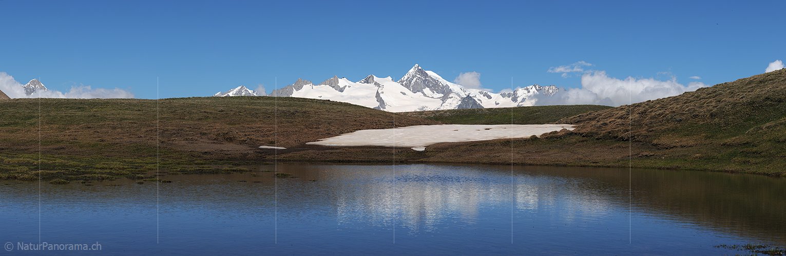 P003862: Panoramabild Bergsee und Alpenpanorama