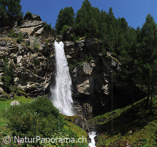 P003967: Panoramabild Hoher Wasserfall