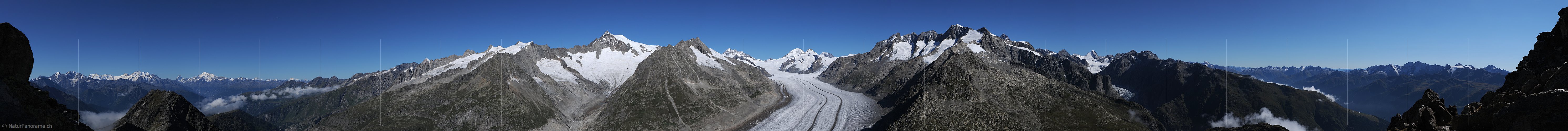 P004028: Panoramabild Berner Alpen vom Eggishorn