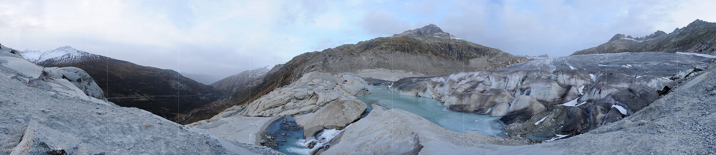 P004301: Grosspanoramabild Rhonegletscher im Herbst