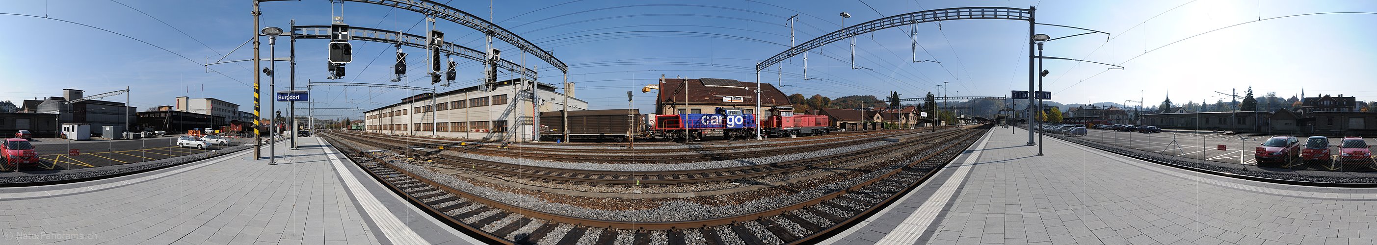P004316: Panoramabild Eisenbahn der Schweizerischen Bundesbahnen SBB