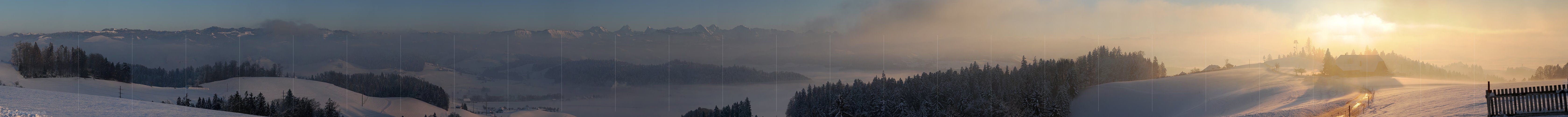 P004501: Grosspanoramabild Winterliche Abendstimmung