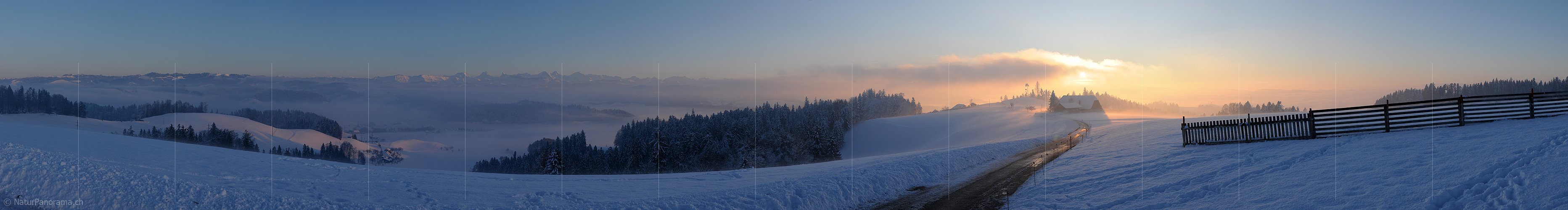 P004502: Panoramabild Winterliche Abendstimmung