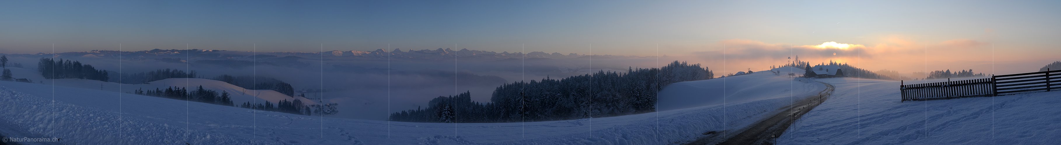 P004503: Panorama Winterliche Abendstimmung