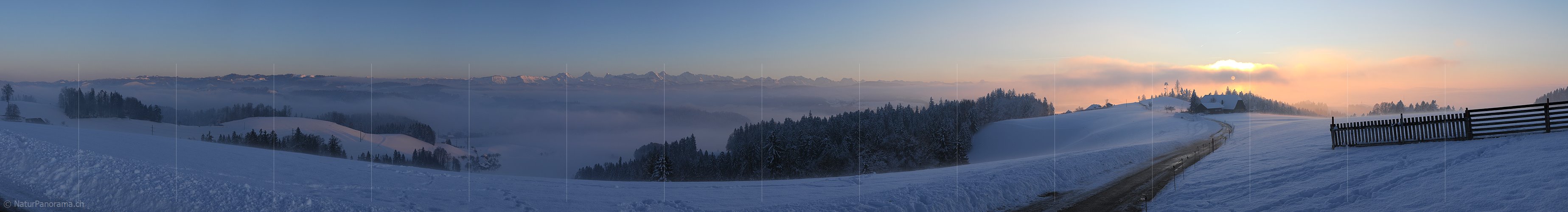 P004503a: Panorama Winterliche Abendstimmung