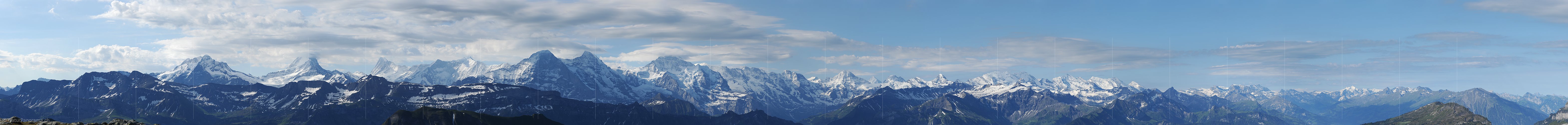 P005145: Panoramabild Kette der Berner Alpen vom Hohgant