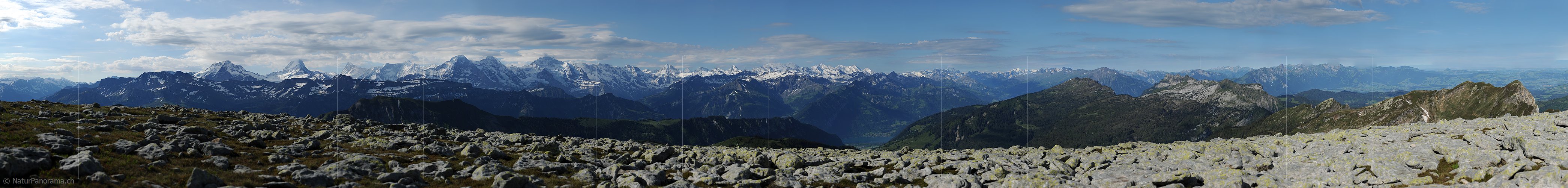 P005146: Grosspanoramabild Berner Alpen und Voralpen vom Hohgant