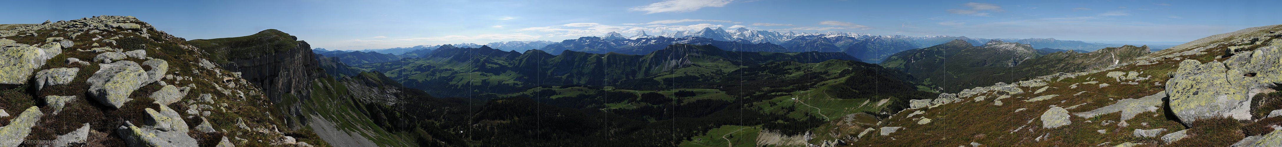 P005150: Grosspanorama Berner Voralpen (Hohgant) und Alpenpanorama