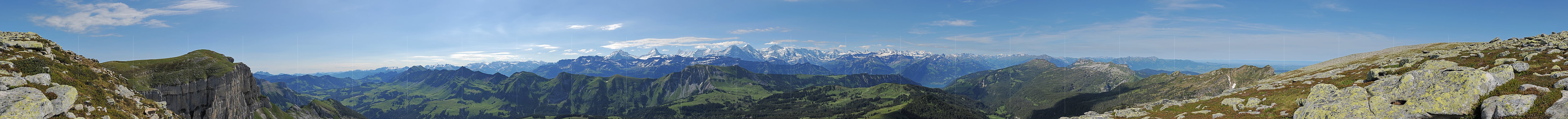 P005152a: Alpenpanorama vom Hohgant (Steinigi Matte)