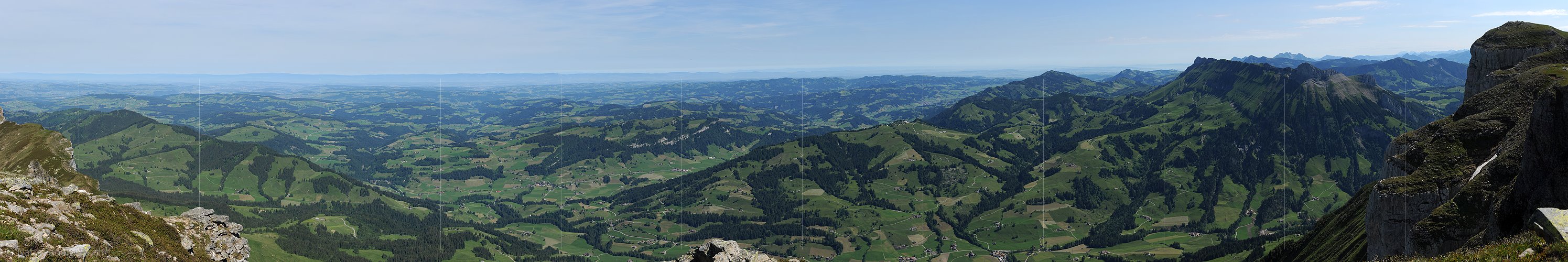 P005154: Panoramabild Blick über das Emmental