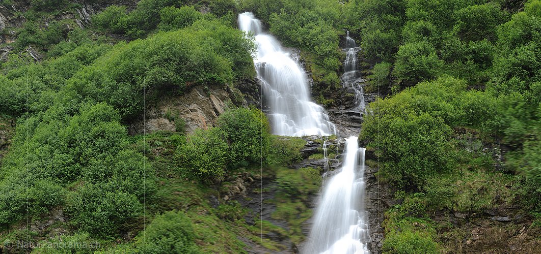P005178: Panoramabild Hoher Wasserfall