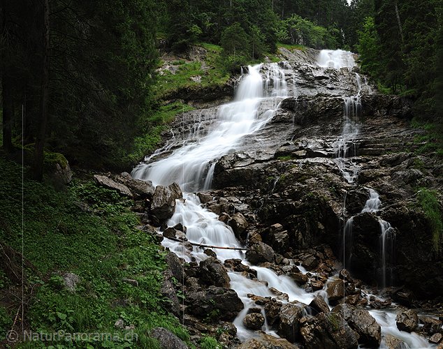 P005293: Grosspanoramabild Wasserfall (Dündefall, Kiental)