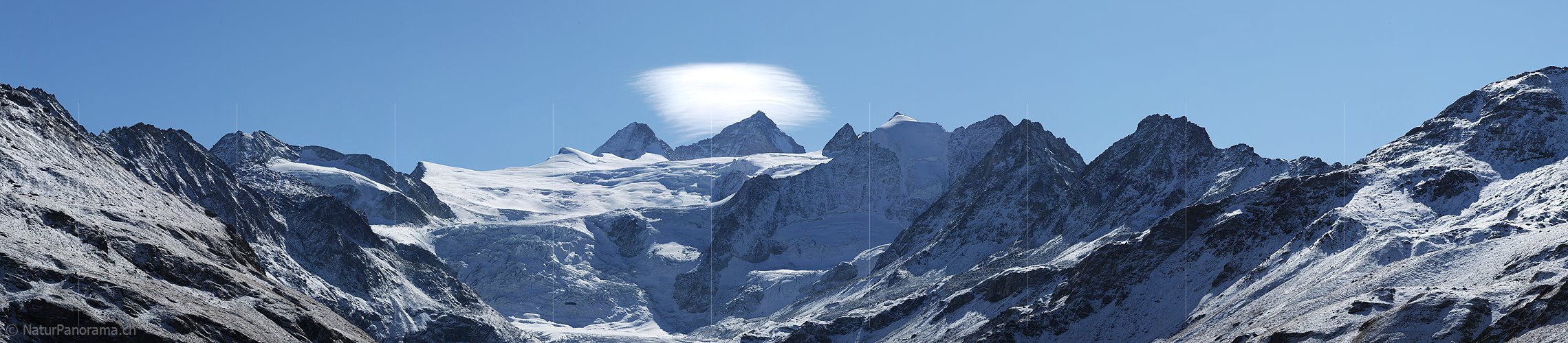 P005728a: Panoramabild Grand Cornier und Dent Blanche